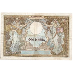 YOUGOSLAVIE 1000 Dinara 1931 Pick 29