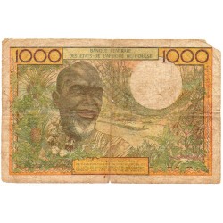 Etats Afrique de l'Ouest / Sénégal 1000 Francs ND Pick 703Km
