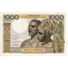 Etats de l'Afrique de l'Ouest / Côte d'Ivoire 1000 Francs ND Pick 103Ah