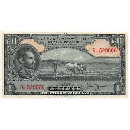 BILLET Éthiopie 1 Dollar 1945 Pick 12b
