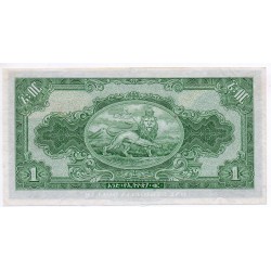 BILLET Éthiopie 1 Dollar 1945 Pick 12b
