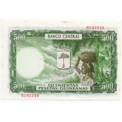 Guinée Équatoriale 5000 Bipkwele/500 Pesetas octobre 1980 Pick 19