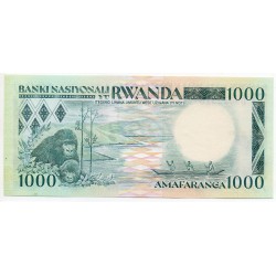 Rwanda 1000 Francs 1 Jan 1988 Pick 21