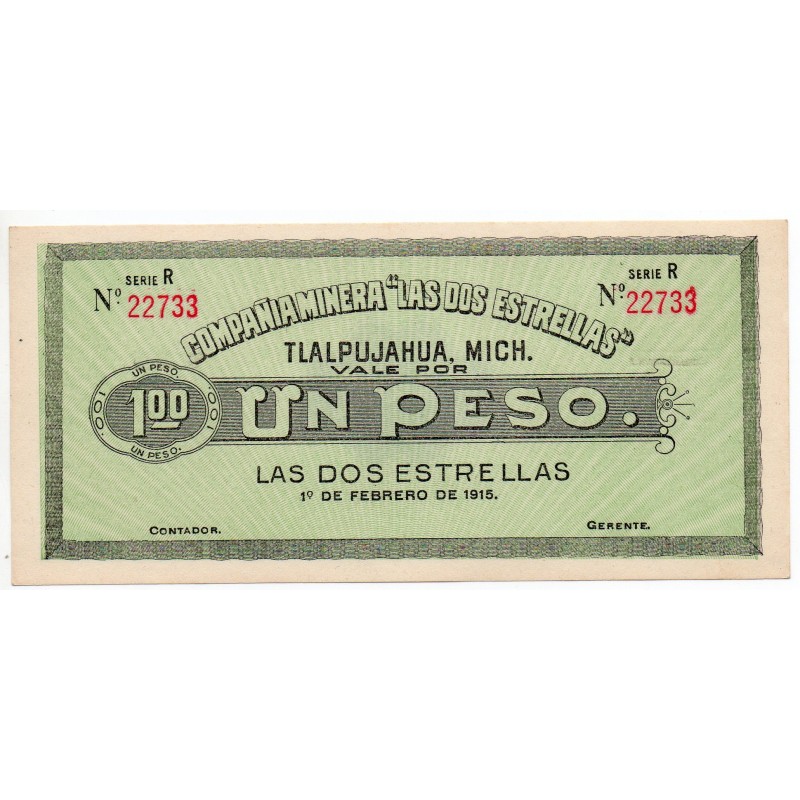 Mexico dos estrellas 1 Peso 