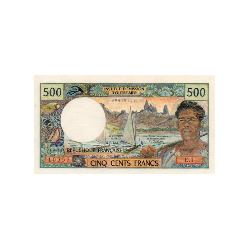 Tahiti 500 Francs 1970 Pick 25a