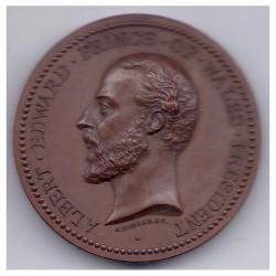 MEDAILLE ECOSSE  ALBERT EDWARD PRINCE 1874
