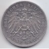 ALLEMAGNE 1902 GERMAN - WERTTEMBERG- 5 MARK