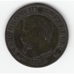 5 CENTIMES NAPOLEON III, TETE NUE  1853 W  TB+   DV5C0024