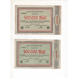 NOTGELD - AACHEN - 6 different notes - 1923 (A009)