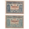 NOTGELD - AHRWEILER - 2 notes 10 millionen - little number - color - 1923 (A021)