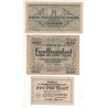 NOTGELD - ALTONA - 3 different notes 500.000 & 5 millionen & 500 mark (A038)