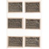 NOTGELD - ASCHERSLEBEN - 9 different notes - 25 & 50 & 75 pfennig - Color - 1921 (A069)