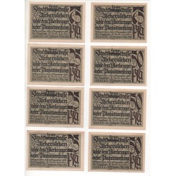 NOTGELD - ASCHERSLEBEN - 10 different notes - 2 series - 1921 (A072)