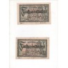 NOTGELD - DÜSSELDORF - 2 notes 500,000 mark - With & without characters (D081)