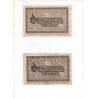 NOTGELD - DÜSSELDORF - 2 notes 500,000 mark - With & without characters (D081)
