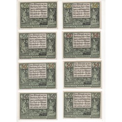 NOTGELD - EISENACH - 14 different notes 25 & 50 75 pfennig - VARIANTE (E019)