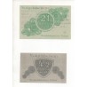 NOTGELD - ERFURT - 2 different notes - 4,2 & 21 pfennig GOLD - 1923 (E048)