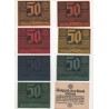 NOTGELD - ERFURT - 7 notes + enveloppe 50 pfennig - 2 series + 1 - 1921 (E053)