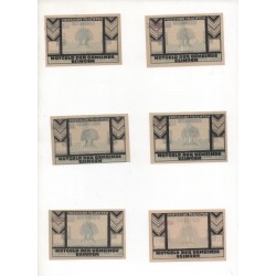 NOTGELD - ESINGEN - 12 different notes - 25 & 50 & 75 pfennig (E061)
