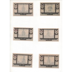 NOTGELD - ESINGEN - 12 different notes - 25 & 50 & 75 pfennig (E061)