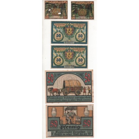 NOTGELD - GRAFENTHAL - 6 different notes - without numbers (G080)