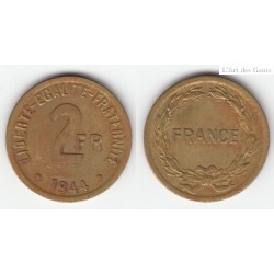 2 FRANCS FRANCE LIBRE 1944  TTB  2F056