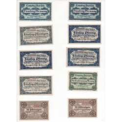 NOTGELD - HANNOVER - 22 different notes - 1917-1920 (H035)