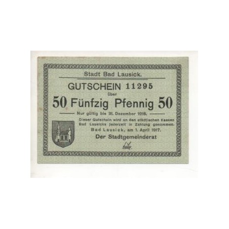 NOTGELD - LAUSICK - 50 pfennig (L037)