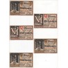 NOTGELD - MUHLHAUSEN - 5 different notes - 1921 (M084)