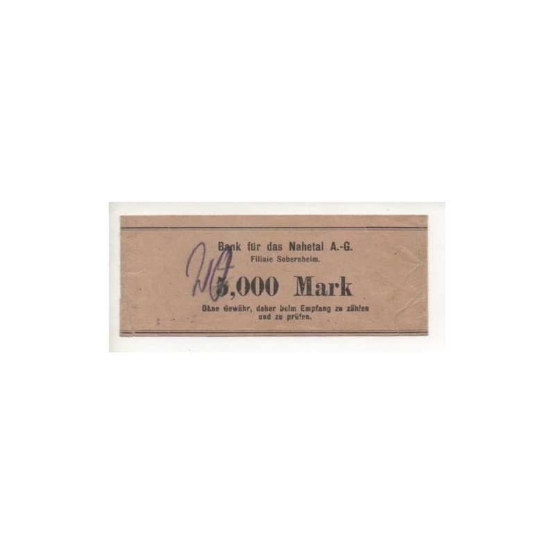 NOTGELD - NAHETAL - 5,000 mark (N003)
