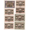 NOTGELD - NESSEL WANG - 15 different notes - VARIETE - NUMEROS RARES (N019)