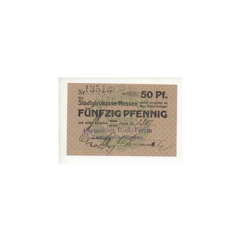 NOTGELD - NOSSEN - 50 pfennig (N080)