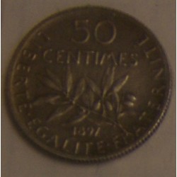Série Complète  de 50 centimes semeuse argent 1897 à 1920
