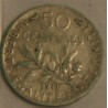 Série Complète  de 50 centimes semeuse argent 1897 à 1920