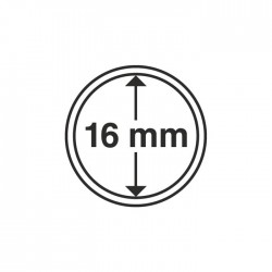 Capsules rondes diamètre intérieur 16 mm pour monnaies