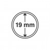 Capsules rondes diamètre intérieur 19 mm pour monnaies