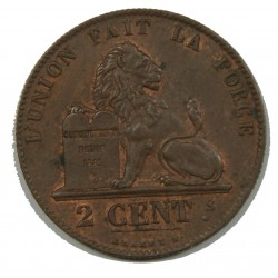 BELGIQUE - LEOPOLD Ier 2 Centimes 1847 SUP