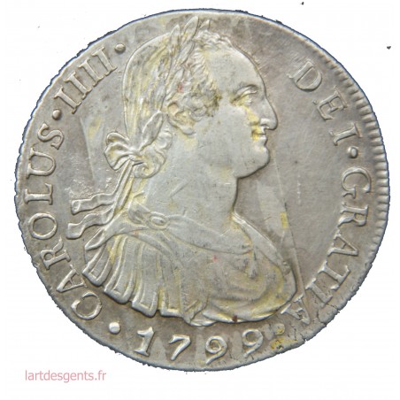 ESPAGNE - 8 REALES CARLOS IIII 1799 - LIMA