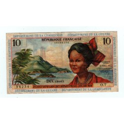 IEDO - Antilles Françaises - 10 Francs ND (1966) Pick 8a - Kolsky 708