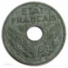 20 centimes Légère 1944, Zing - F.153.A2 - ETAT FRANCAIS - SUP.