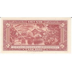VIETNAM 5 DONG TYPE 1955
