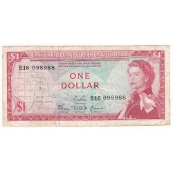 Eastern caribbean, CARAÏBES 1 DOLLAR 1965 Grenade TTB