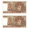 Lot de 2 billets 10 Francs BERLIOZ 06-12-1973 SPL/TTB+ Fayette: 63.21