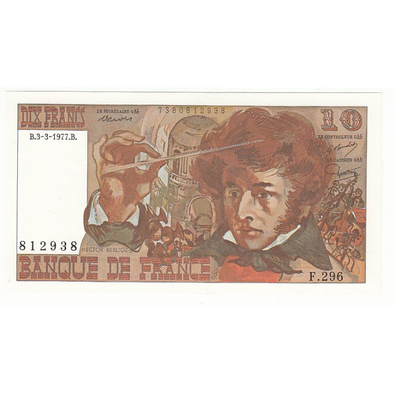 10 Francs BERLIOZ 03-03-1977 NEUF Fayette 63.21
