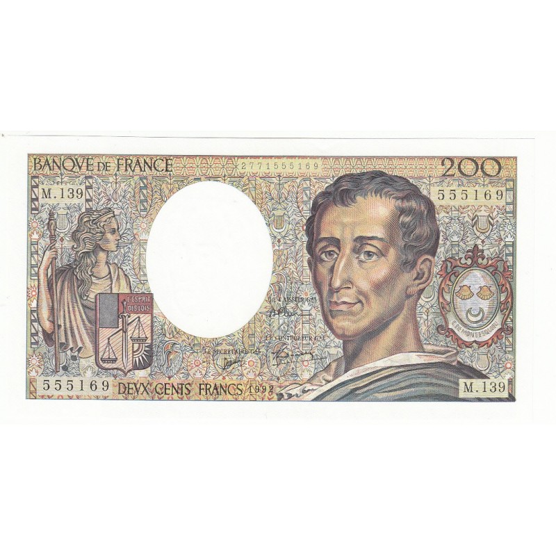 200 Francs MONTESQUIEU 1992 NEUF Fayette 70.12c