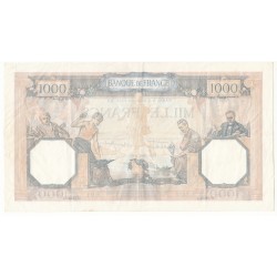 1000 Francs CERES ET MERCURE  03-11-1938 TTB+ Fayette 38.32