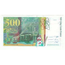 500 Francs PIERRE ET MARIE CURIE 1994 Fayette 76.1
