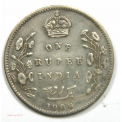 Inde – Rupee 1906 Edouard VII