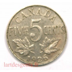 Canada - 5 Cents 1926 near 6 -Georgius V