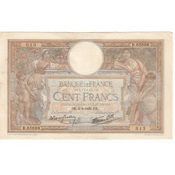100 Francs LUC OLIVIER MERSON 06-04-1939 Fayette 25.45